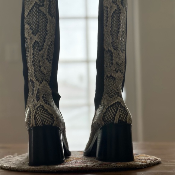 Miista Snakeskin-effect Boots - Picture 3 of 5